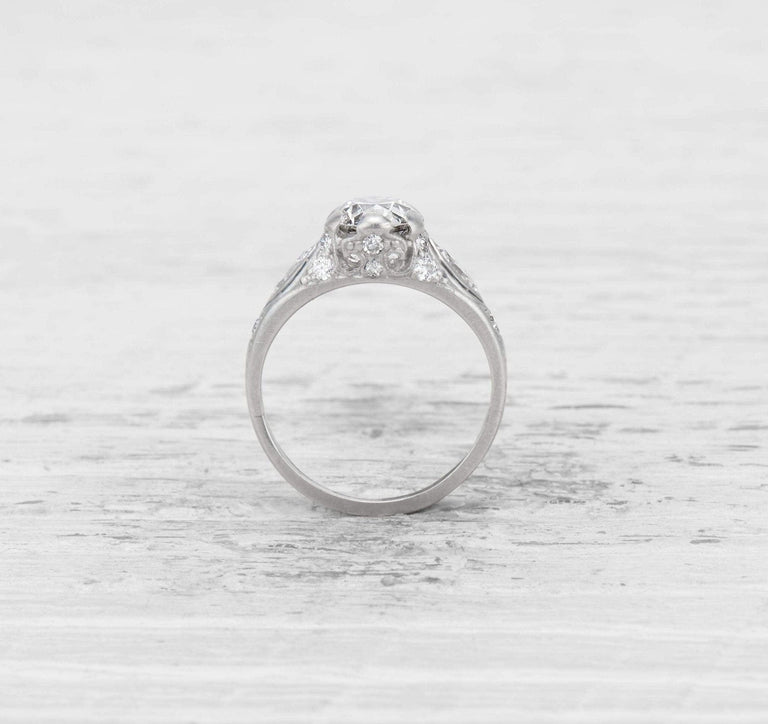 1.25 CARAT EARLY ART DECO DIAMOND ENGAGEMENT RING