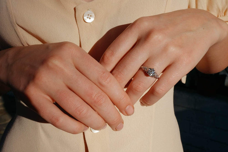 1.25 CARAT EDWARDIAN DIAMOND ENGAGEMENT RING
