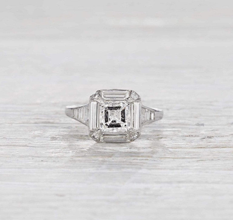1.26 Carat Art Deco Engagement Ring