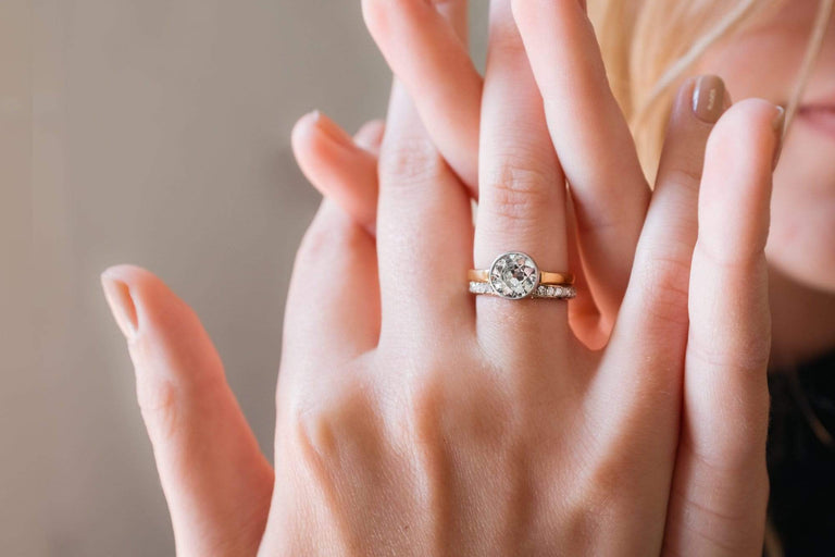 1.28 Carat Art Deco Diamond Solitaire Engagement Ring