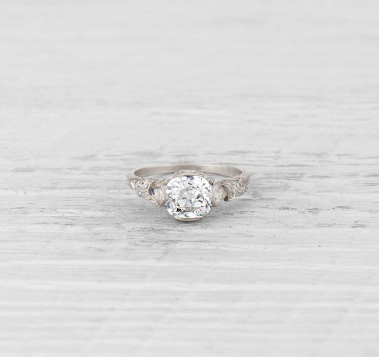 1.28 Carat Edwardian Diamond Engagement Ring