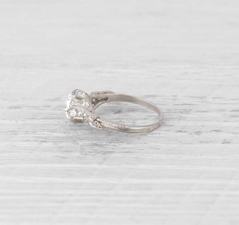 1.28 Carat Edwardian Diamond Engagement Ring