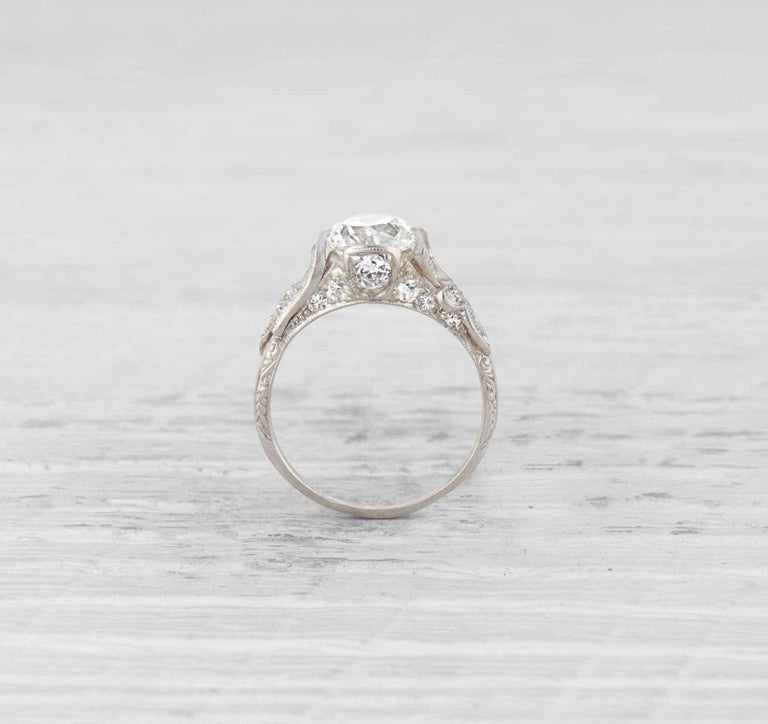 1.28 Carat Edwardian Diamond Engagement Ring