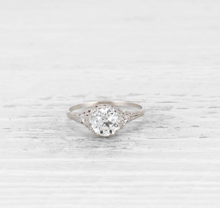 1.28 CARAT EDWARDIAN DIAMOND ENGAGEMENT RING