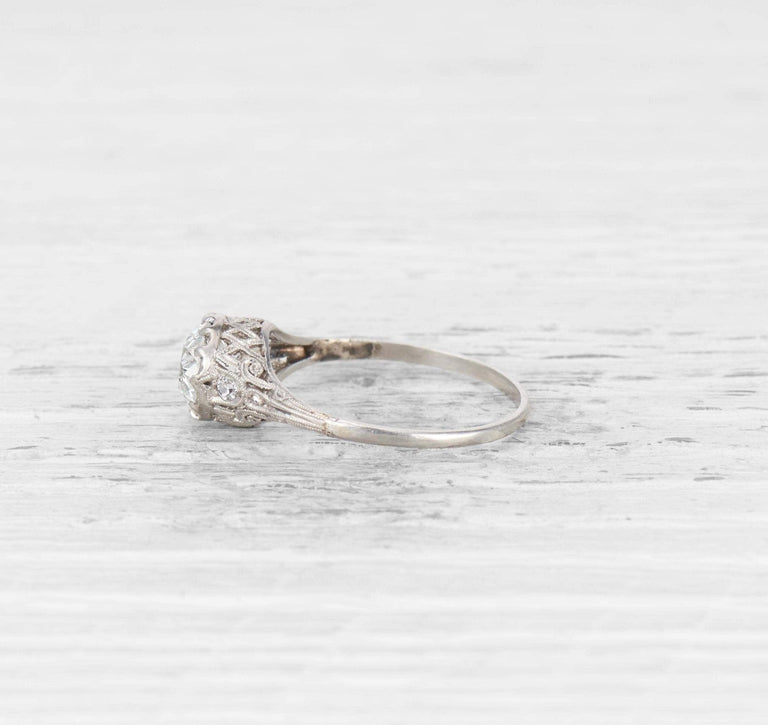 1.28 CARAT EDWARDIAN DIAMOND ENGAGEMENT RING