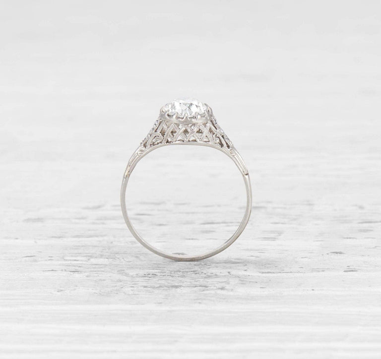 1.28 CARAT EDWARDIAN DIAMOND ENGAGEMENT RING