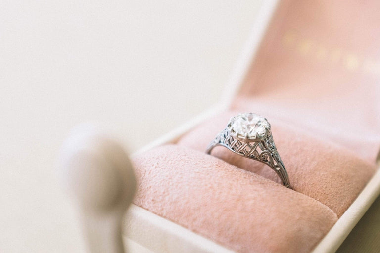 1.28 CARAT EDWARDIAN DIAMOND ENGAGEMENT RING