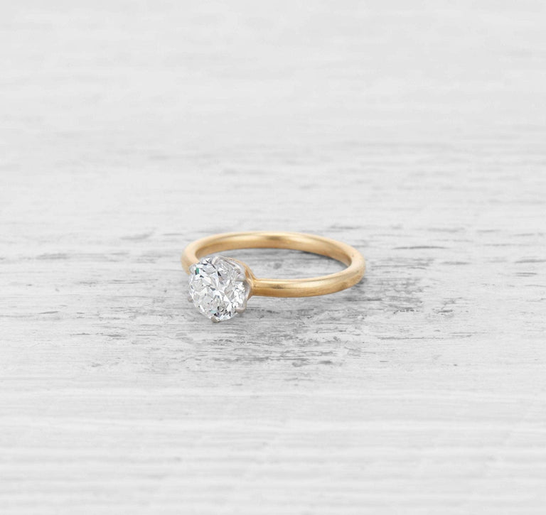 1.28 CARAT TIFFANY & CO ANTIQUE SOLITAIRE ENGAGEMENT RING