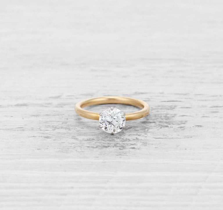1.28 CARAT TIFFANY & CO ANTIQUE SOLITAIRE ENGAGEMENT RING