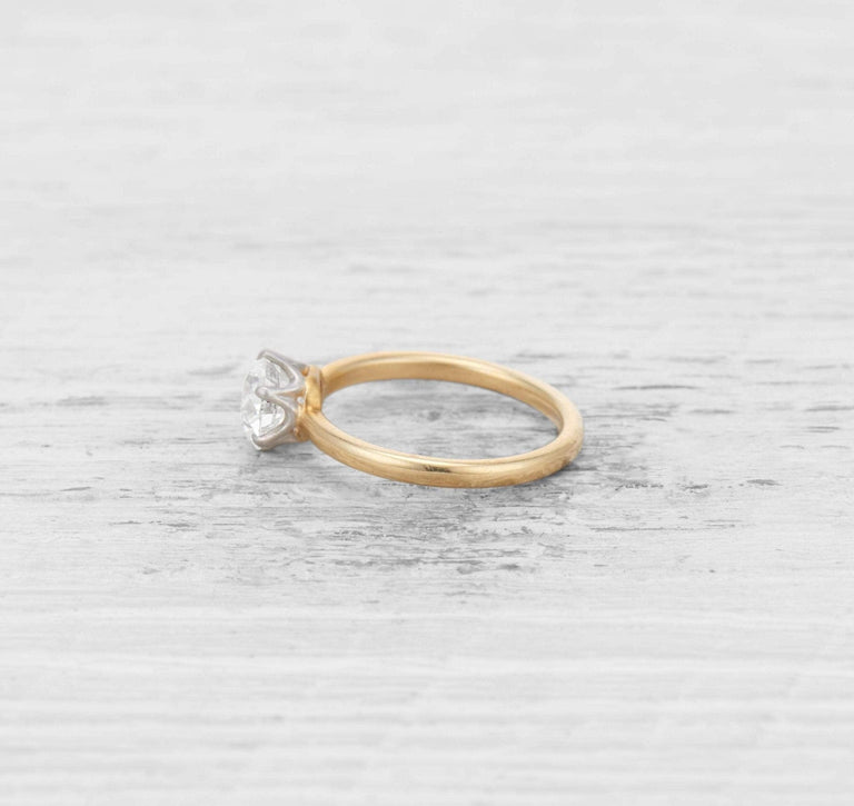 1.28 CARAT TIFFANY & CO ANTIQUE SOLITAIRE ENGAGEMENT RING