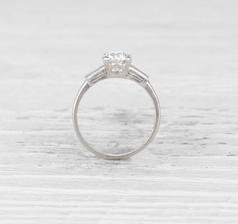 1.29 CARAT TIFFANY ART DECO DIAMOND ENGAGEMENT RING