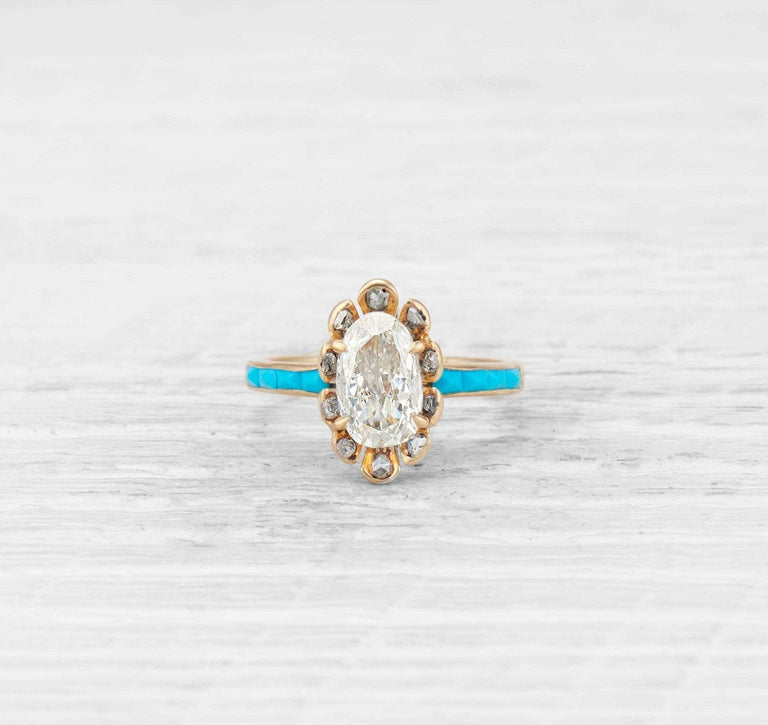 1.30 Carat Early Victorian Diamond Engagement Ring