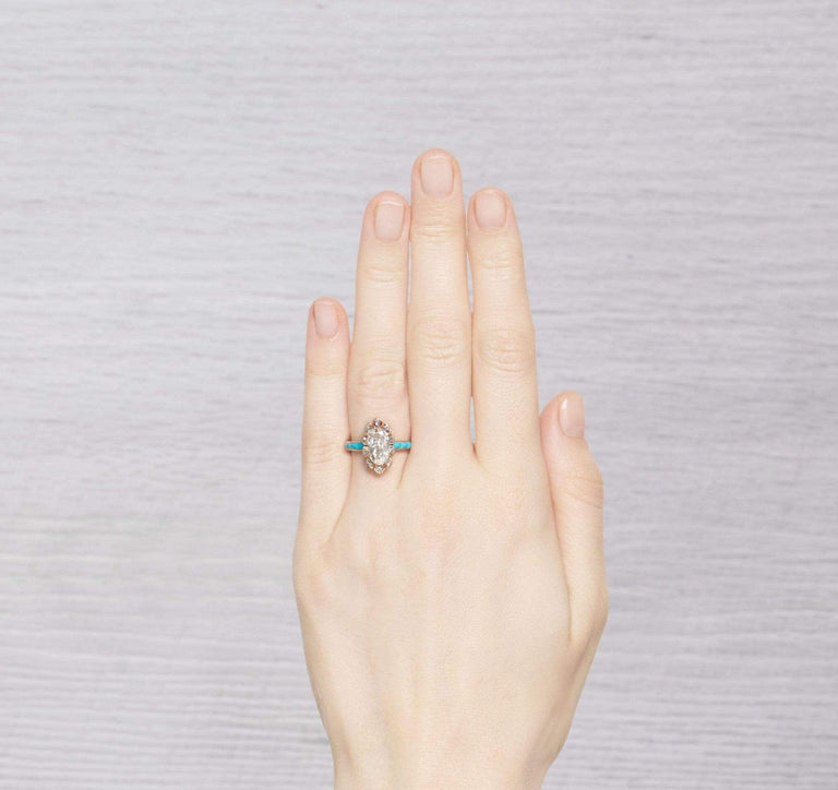 1.30 Carat Early Victorian Diamond Engagement Ring