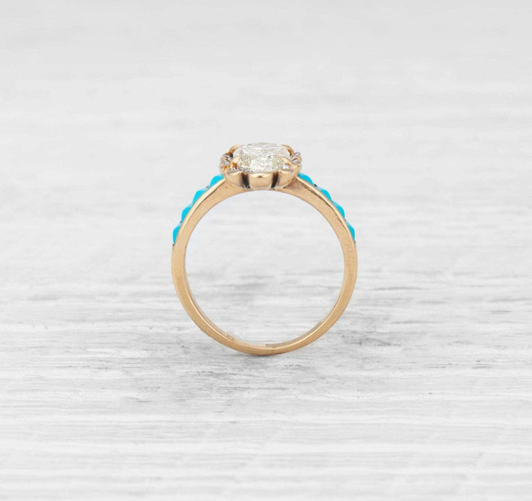 1.30 Carat Early Victorian Diamond Engagement Ring