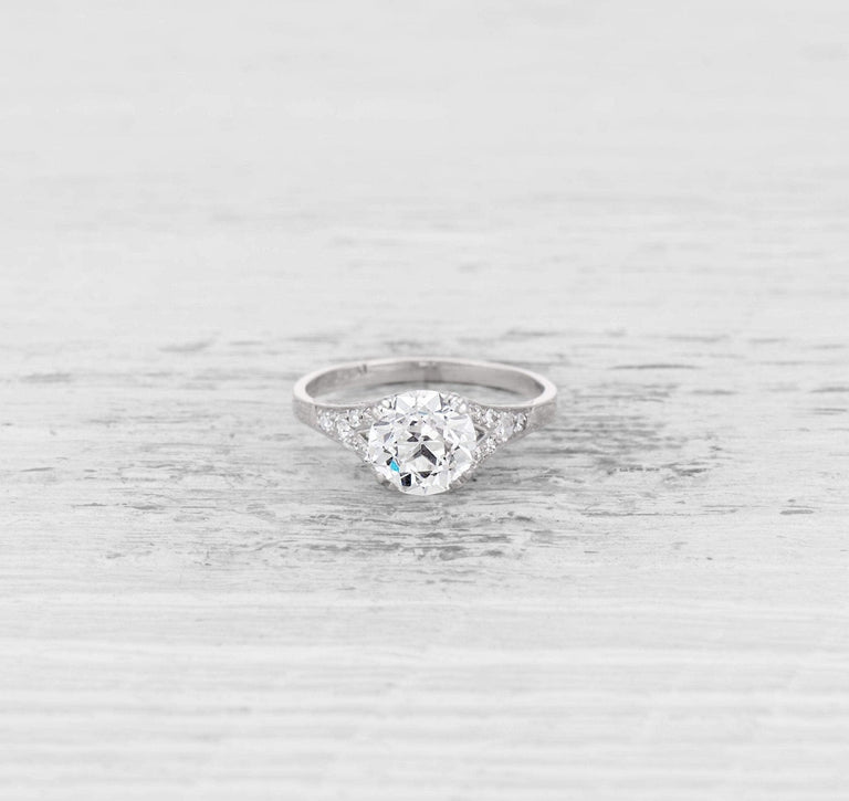 1.31 CARAT ART DECO DIAMOND ENGAGEMENT RING