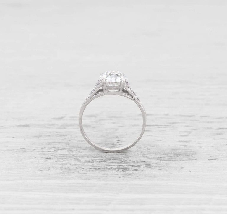 1.31 CARAT ART DECO DIAMOND ENGAGEMENT RING