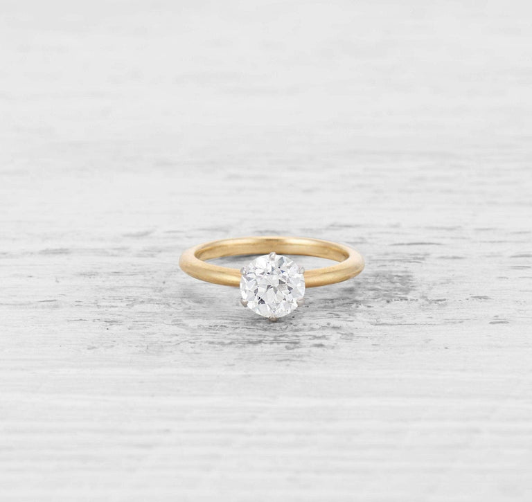 1.32 CARAT TIFFANY & CO ANTIQUE SOLITAIRE DIAMOND RING