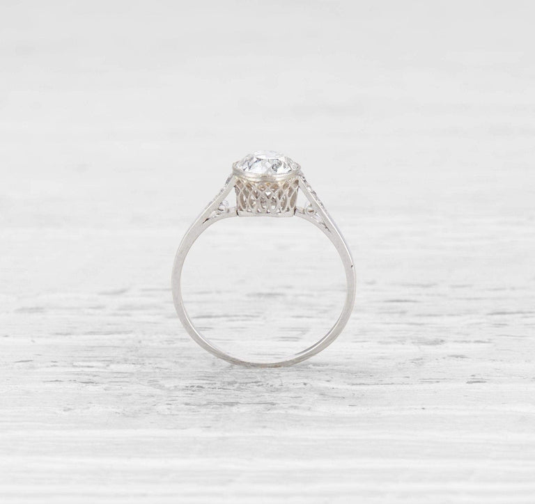 1.33 CARAT ART DECO DIAMOND ENGAGEMENT RING