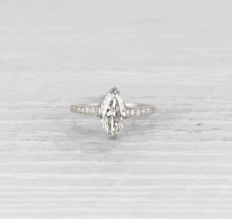 1.33 Carat Edwardian Diamond Engagement Ring