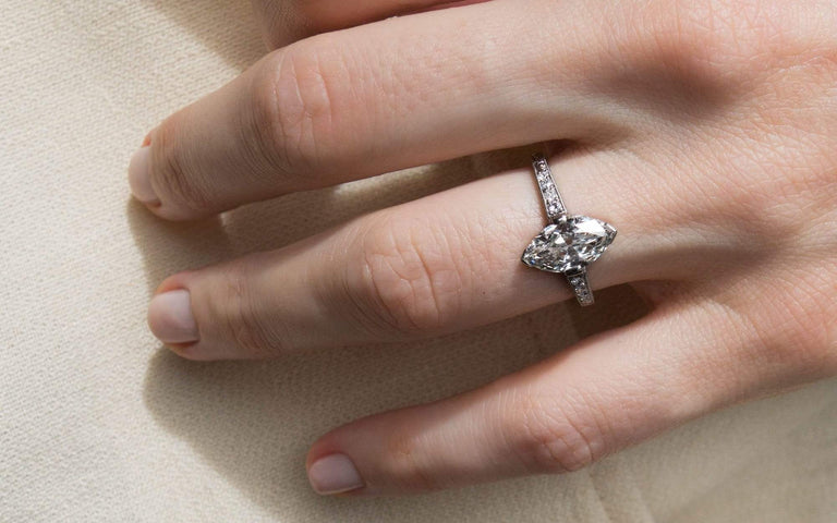 1.33 Carat Edwardian Diamond Engagement Ring