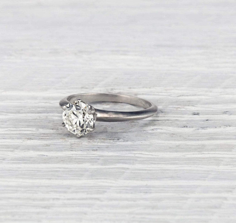 1.33 Carat Vintage Tiffany & Co. Engagement Ring