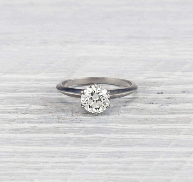 1.33 Carat Vintage Tiffany & Co. Engagement Ring
