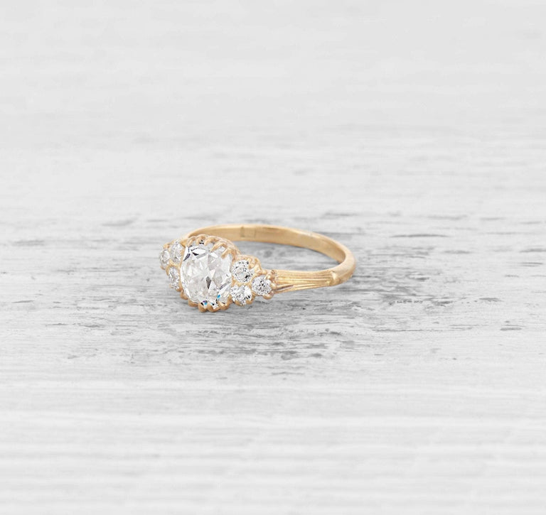 1.35 CARAT DIAMOND VICTORIAN ENGAGEMENT RING