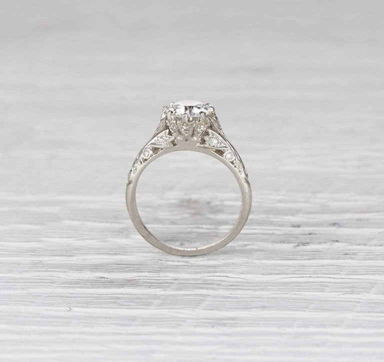 1.39 Carat Edwardian Diamond Engagement Ring