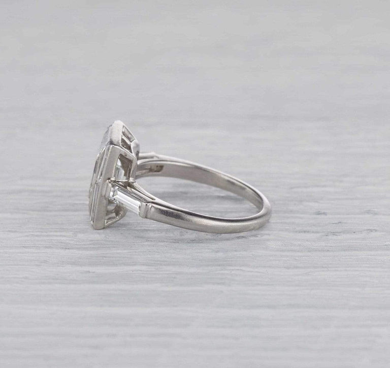 1.40 Carat Art Deco Diamond Engagement Ring