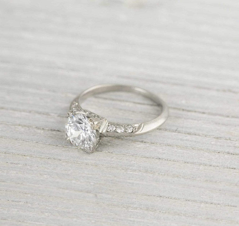 1.41 Carat Art Deco Engagement Ring