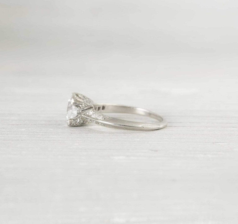 1.41 Carat Art Deco Engagement Ring