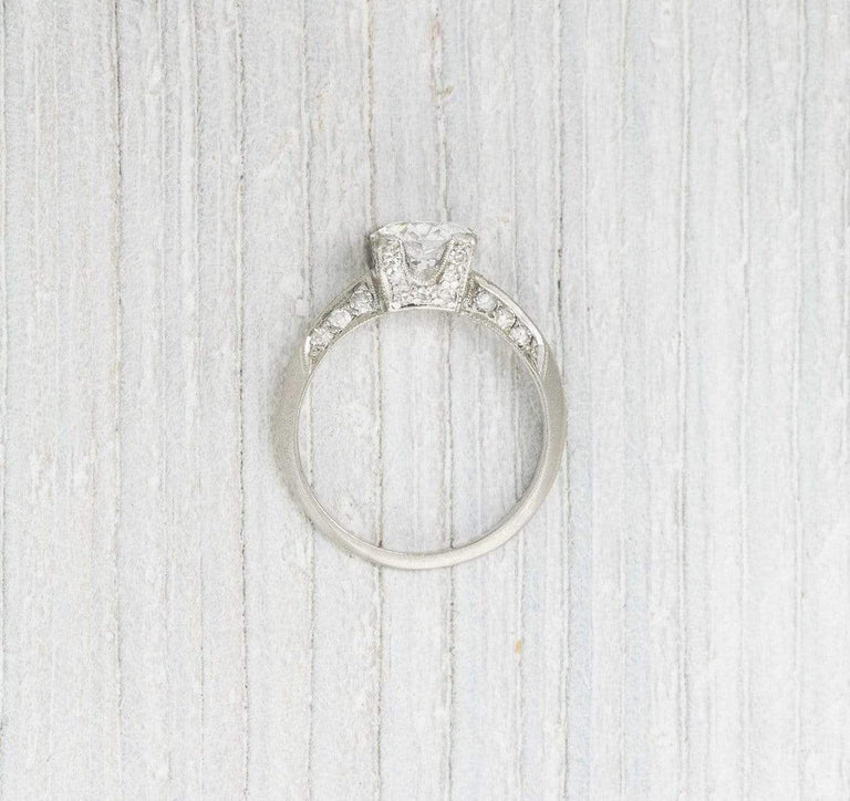 1.41 Carat Art Deco Engagement Ring