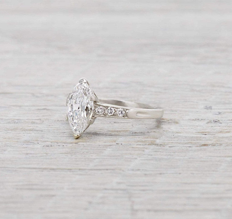 1.41 Carat Vintage Tiffany & Co. Marquise Engagement Ring