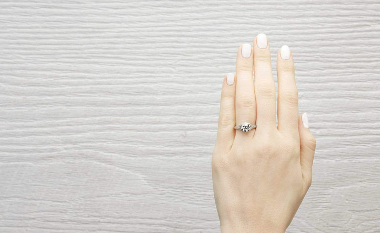 1.45 Carat Art Deco Engagement Ring