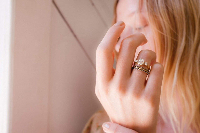 1.46 CARAT ANTIQUE DIAMOND ENGAGEMENT RING