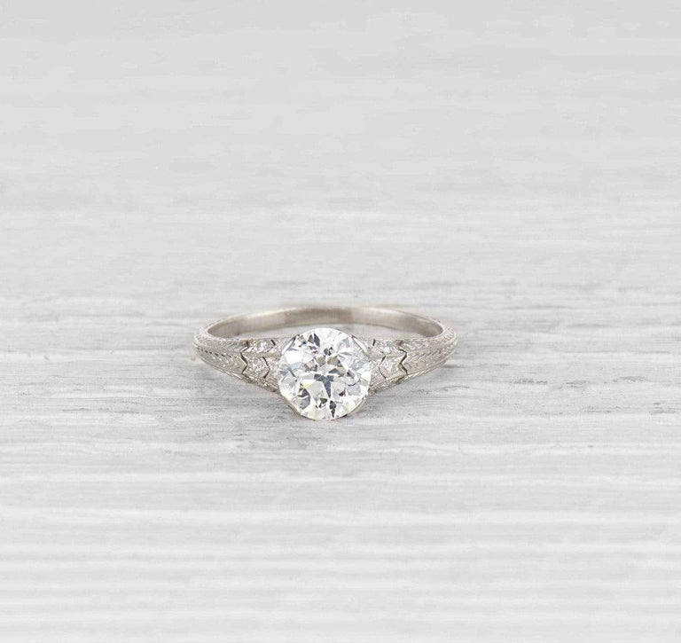 1.48 Carat Edwardian Engagement Ring