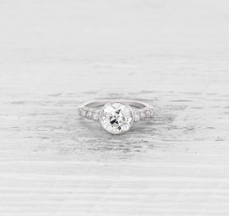 1.50 CARAT ART DECO DIAMOND ENGAGEMENT RING