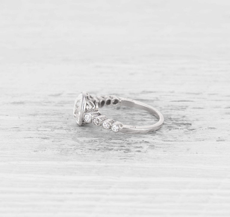 1.50 CARAT ART DECO DIAMOND ENGAGEMENT RING