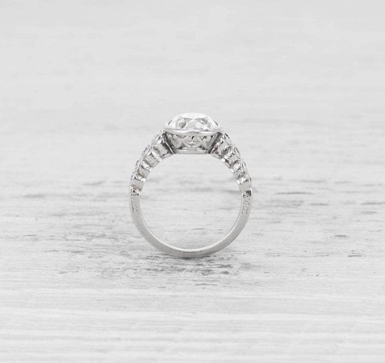 1.50 CARAT ART DECO DIAMOND ENGAGEMENT RING