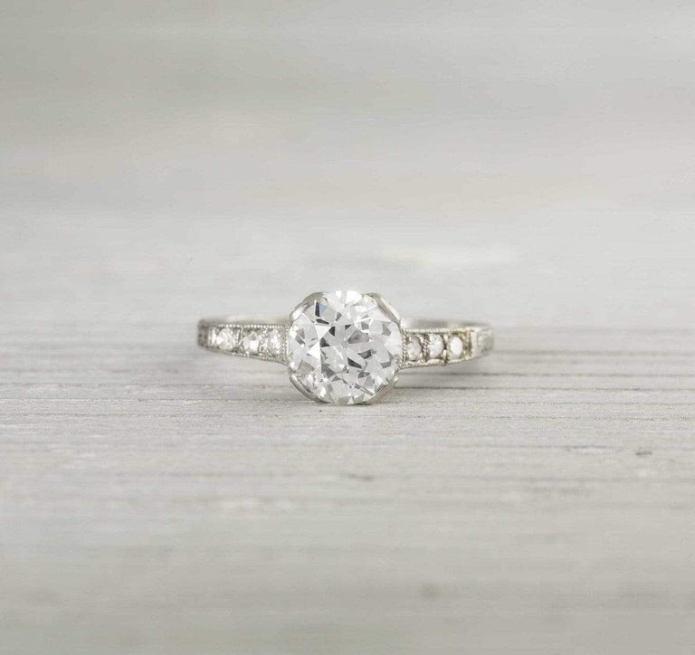 1.50 Carat Art Deco Vintage Engagement Ring