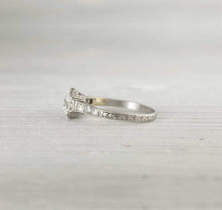 1.50 Carat Art Deco Vintage Engagement Ring
