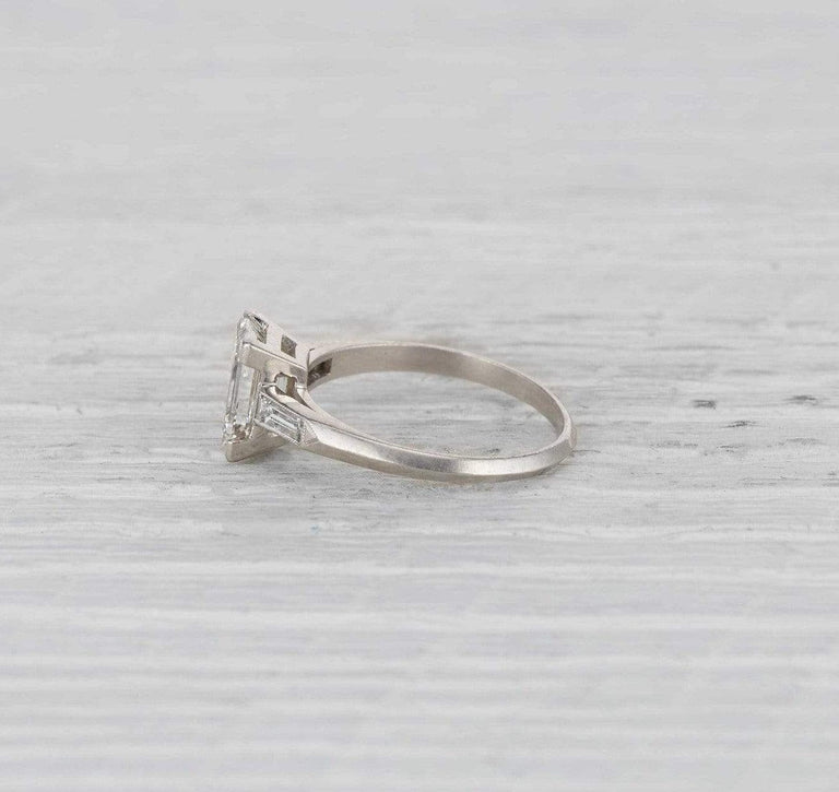 1.51 Carat Art Deco Diamond Engagement Ring