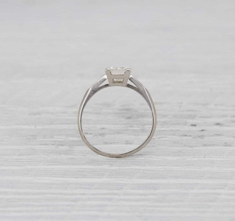 1.51 Carat Art Deco Diamond Engagement Ring