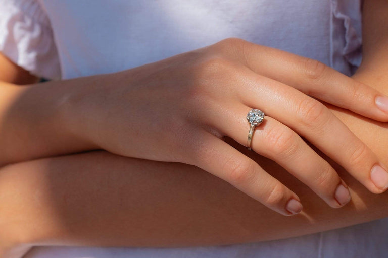 1.51 Carat Art Deco Engagement Ring