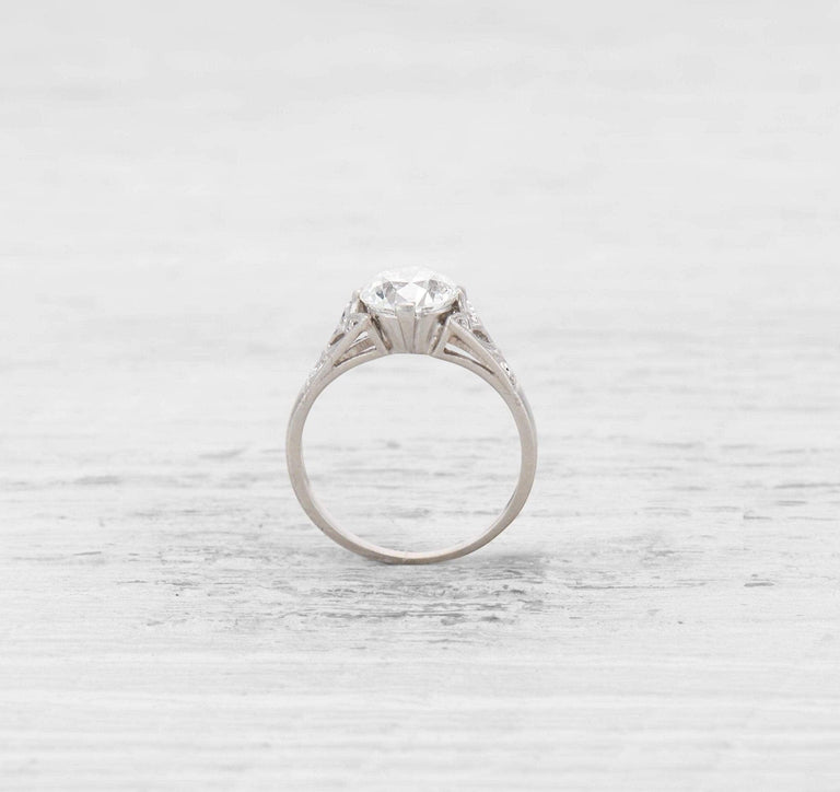 1.51 CARAT EARLY ART DECO DIAMOND ENGAGEMENT RING
