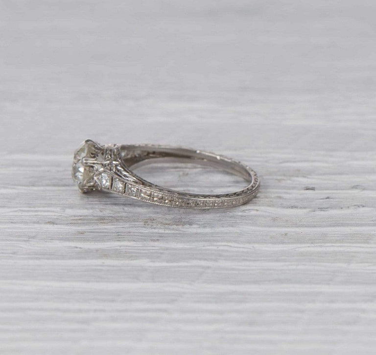 1.51 Carat Edwardian Antique Engagement Ring