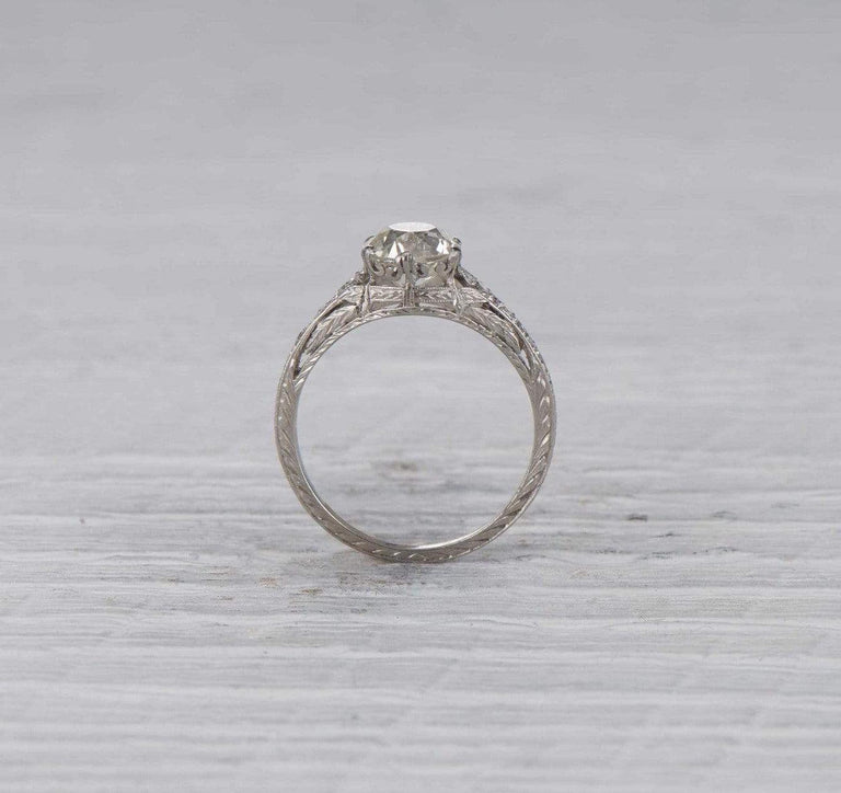 1.51 Carat Edwardian Antique Engagement Ring