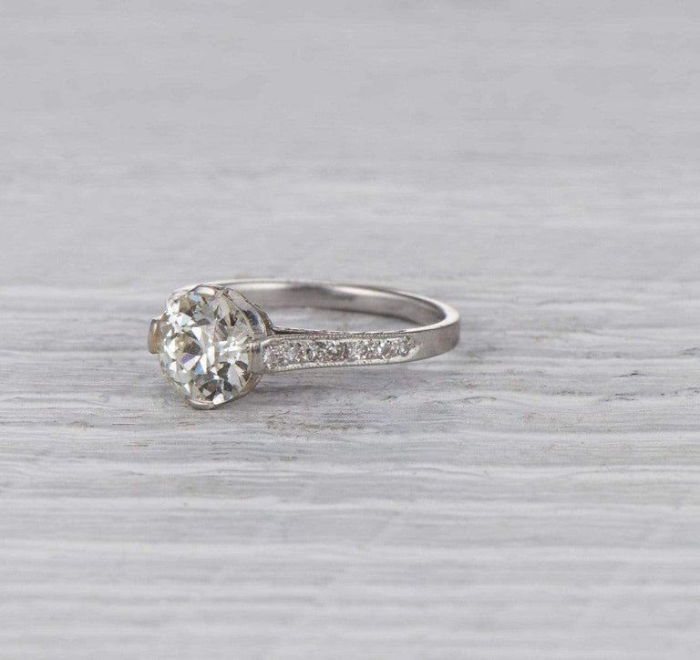 1.52 Carat Early Art Deco Engagement Ring