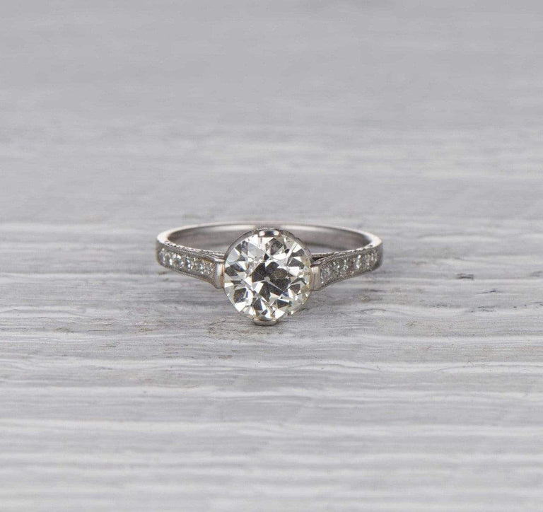 1.52 Carat Early Art Deco Engagement Ring