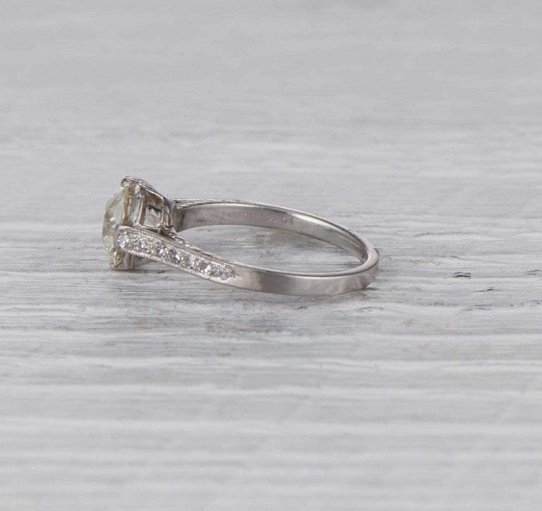 1.52 Carat Early Art Deco Engagement Ring